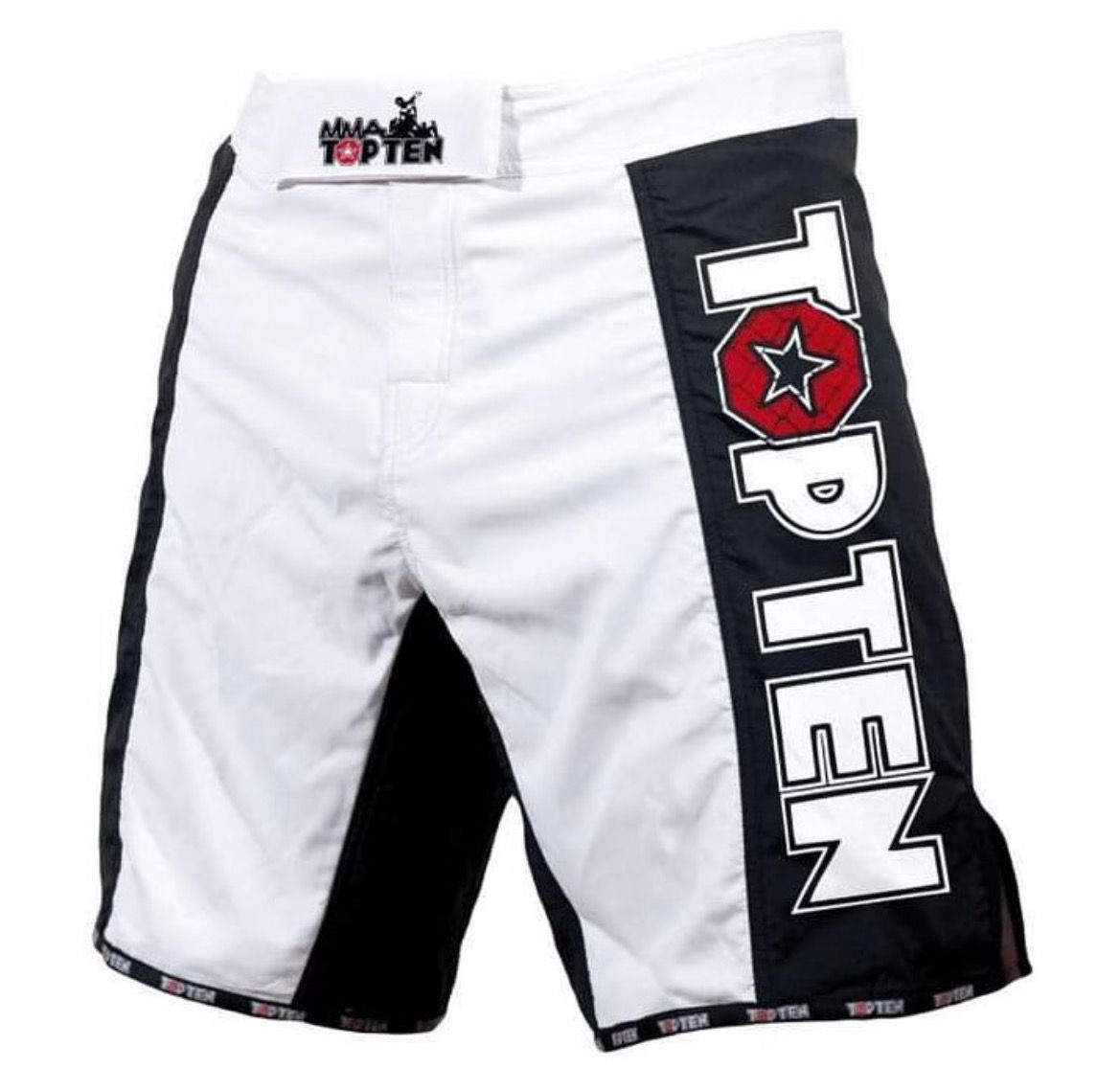 White MMA Fight Shorts – Pro Combat Edition