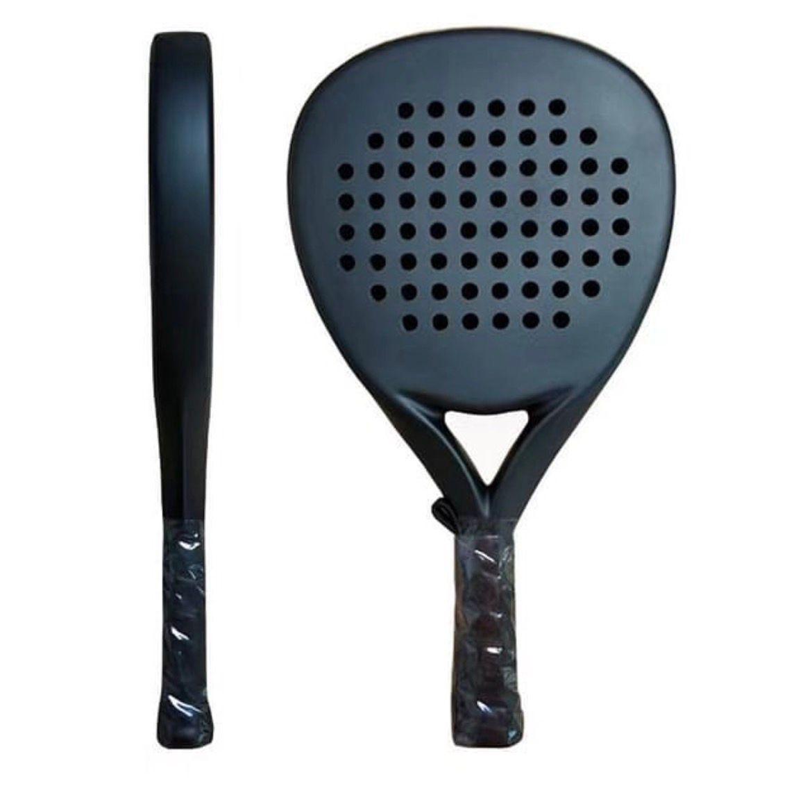 Black Carbon Fiber Padel Racket